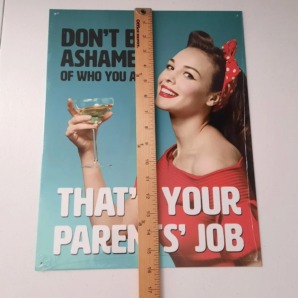 Funny Retro Wall Art Tin Sign